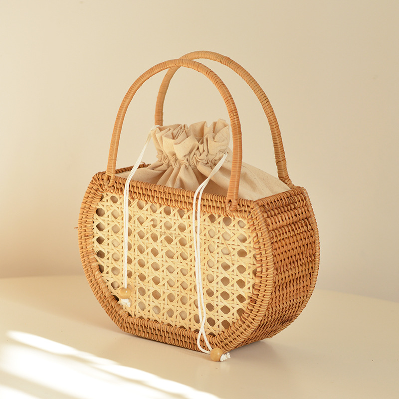 Rattan Plant Basket - Giày Rỗng Mây Giỏ Túi Len