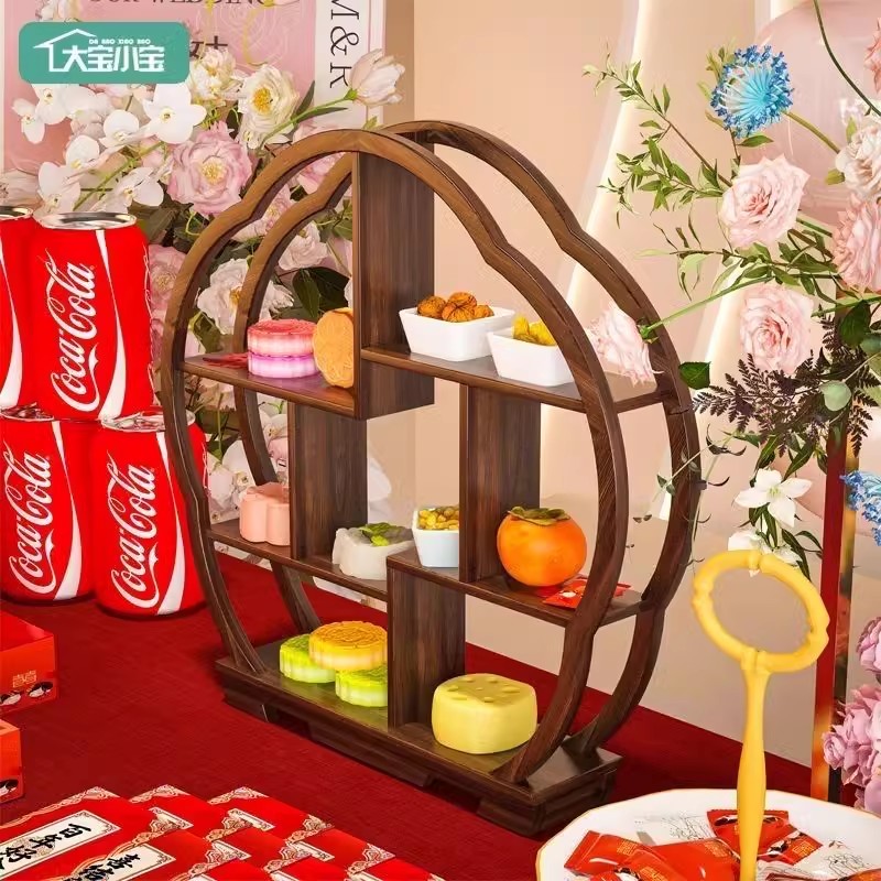 Home Decor Exhibition - Wooden Display Stand, Vintage Oriental Teapot