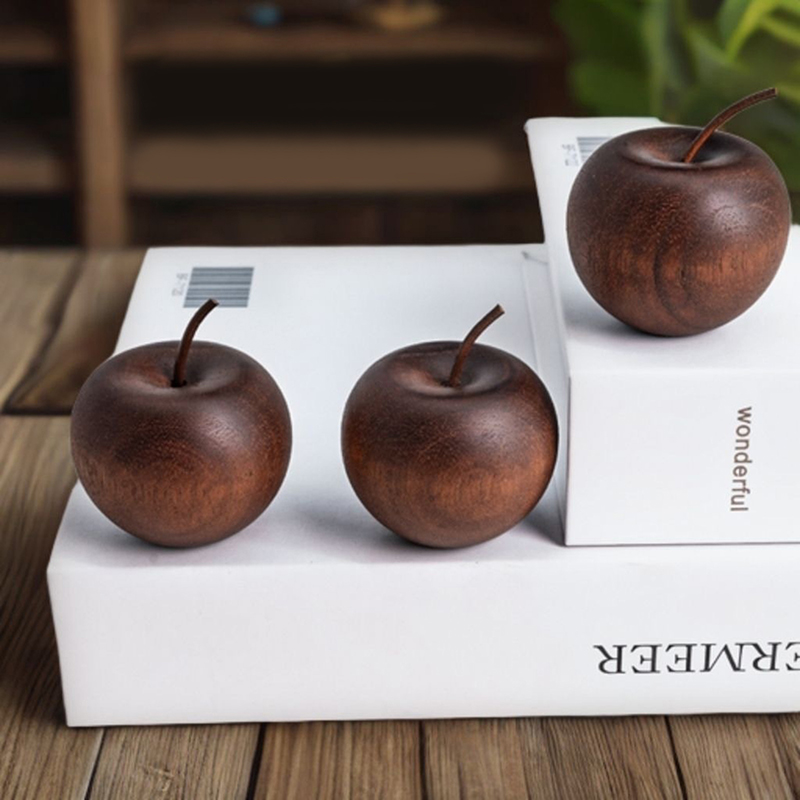 1PCS Of Wooden Apple Shaped Es - đánh giá và giá Home Decor Essentials