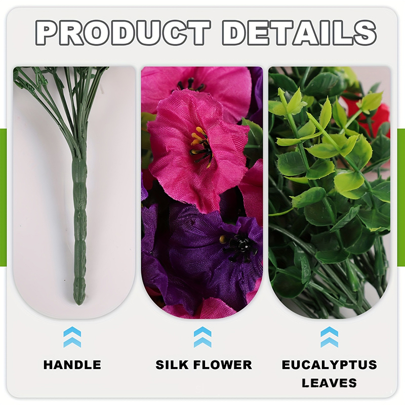 1PC Artificial Morning Glory W - đánh giá và giá Home Decor Rattan