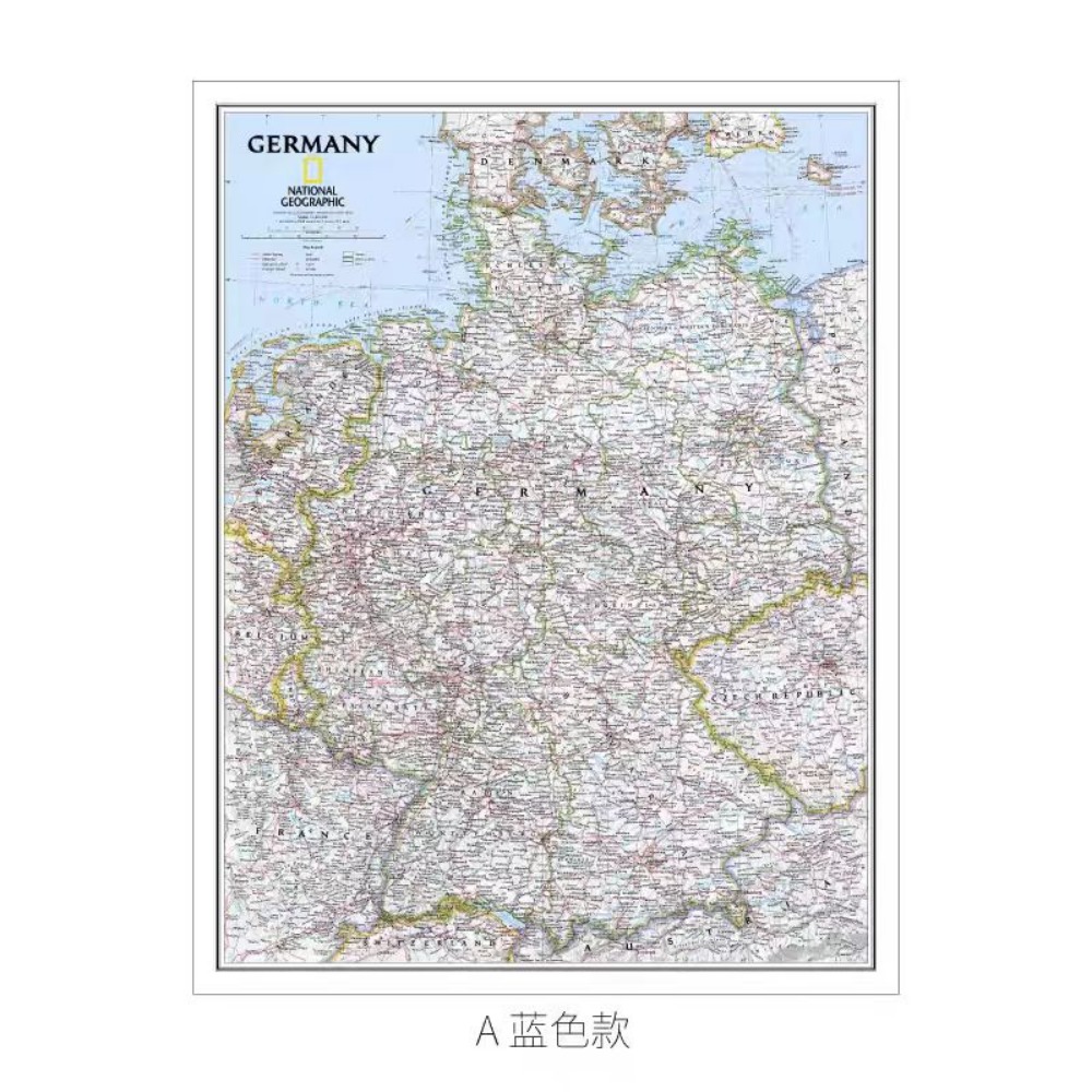 Large Germany Map Wall Art Pos - đánh giá và giá Germany Home Decor