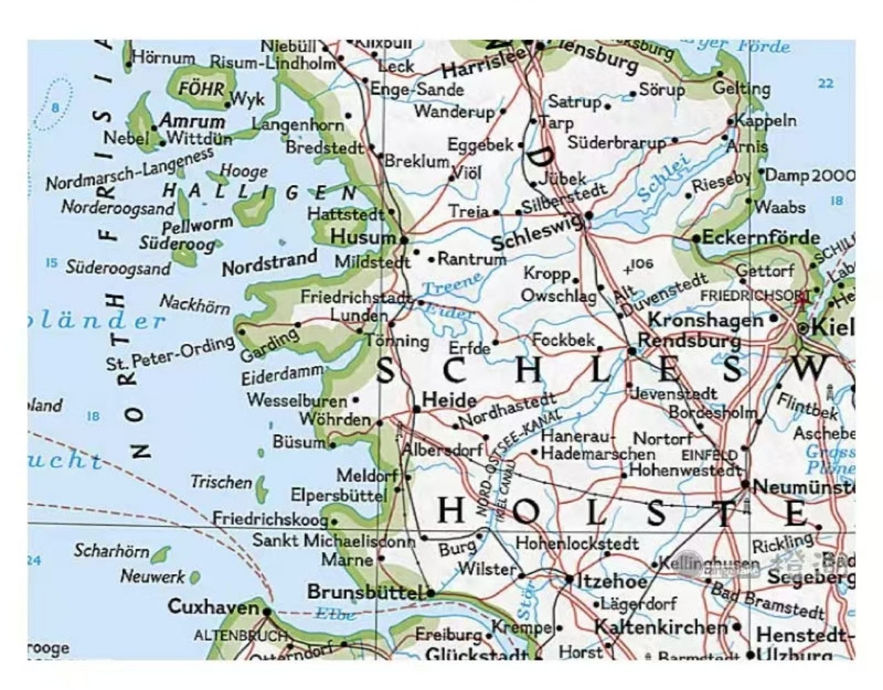 Large Germany Map Wall Art Pos - đánh giá và giá Germany Home Decor