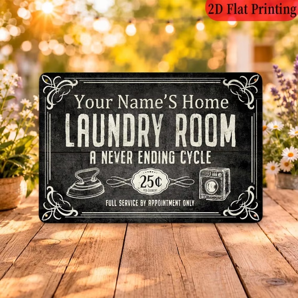 Custom Name Laundry Sign, Endl - đánh giá và giá Home Decor Names