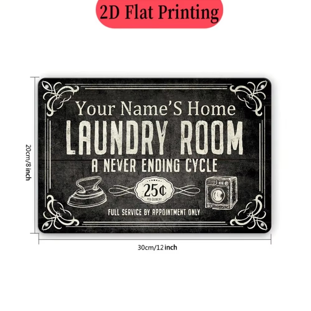 Custom Name Laundry Sign, Endl - đánh giá và giá Home Decor Names