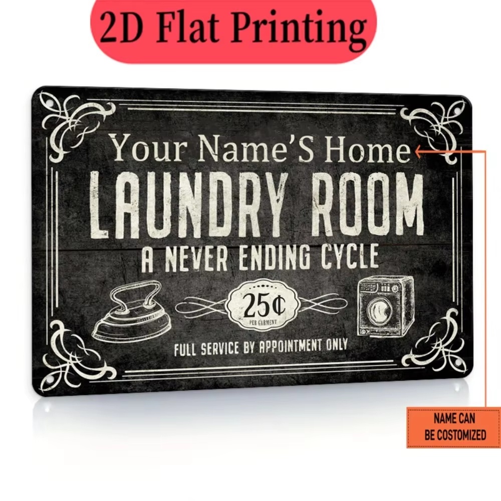 Custom Name Laundry Sign, Endl - đánh giá và giá Home Decor Names