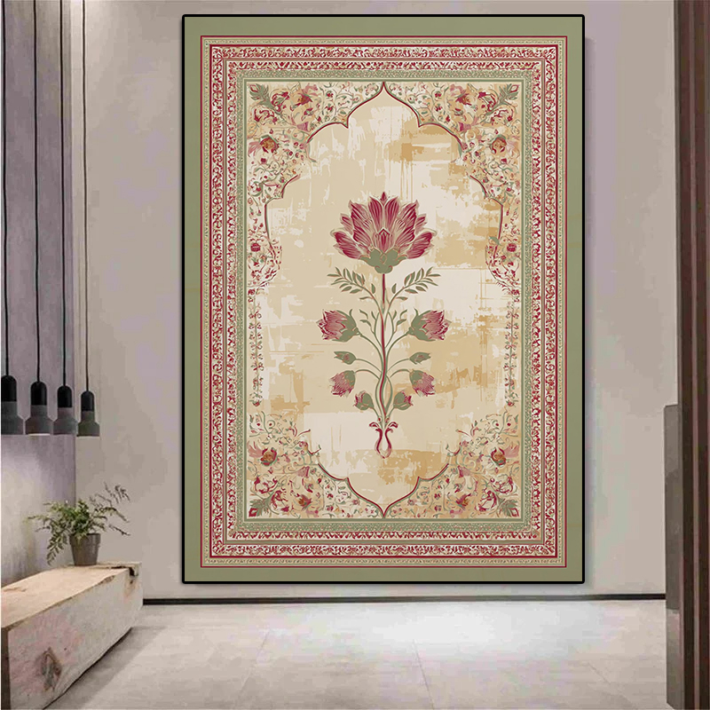 Mughal Floral Arch Canvas Prin - đánh giá và giá Home Decor Jaipur