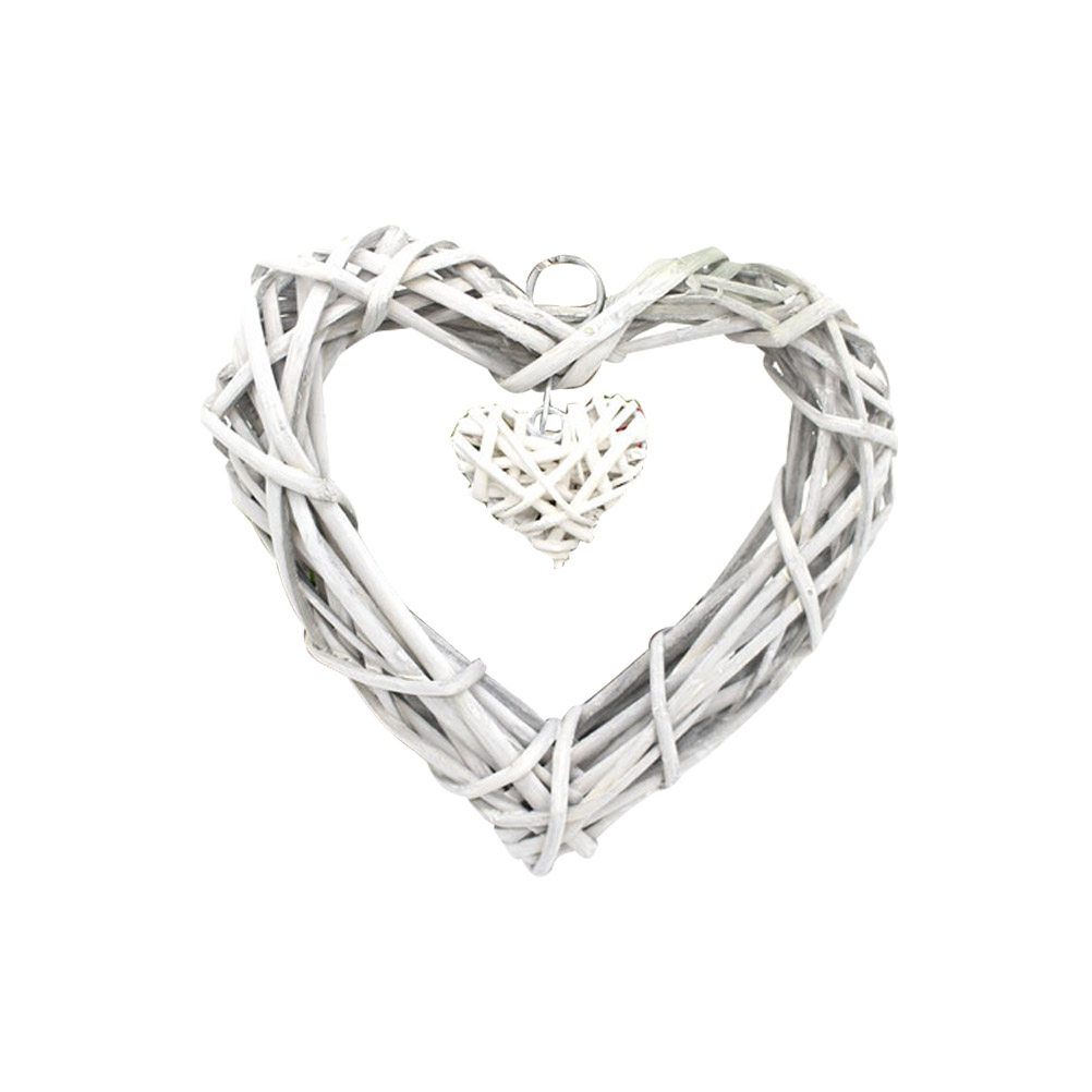 Beige Rustic Wicker Heart Deco - đánh giá và giá Home Decor Rattan