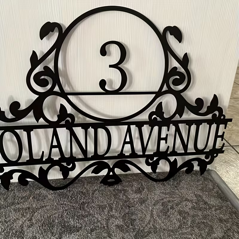 Custom Metal House Number & St - đánh giá và giá Home Decor Names