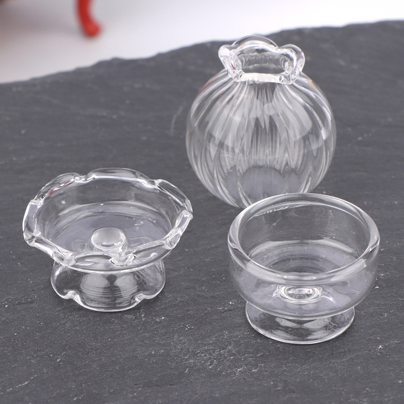 1:12 Dollhouse Miniature Glass - đánh giá và giá Home Decor Vase