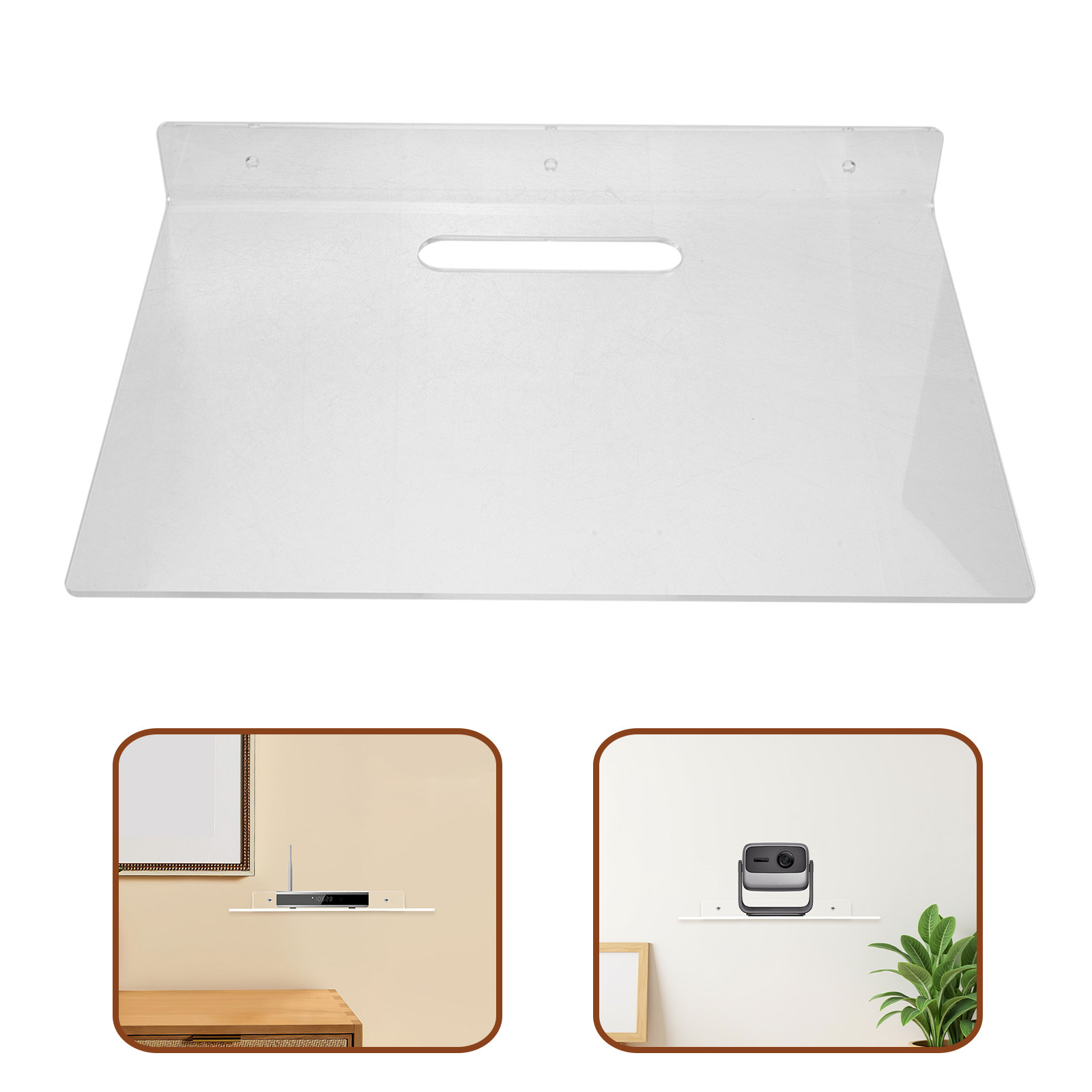 1Set Clear Acrylic Wall Mounte - đánh giá và giá Floating Shelves
