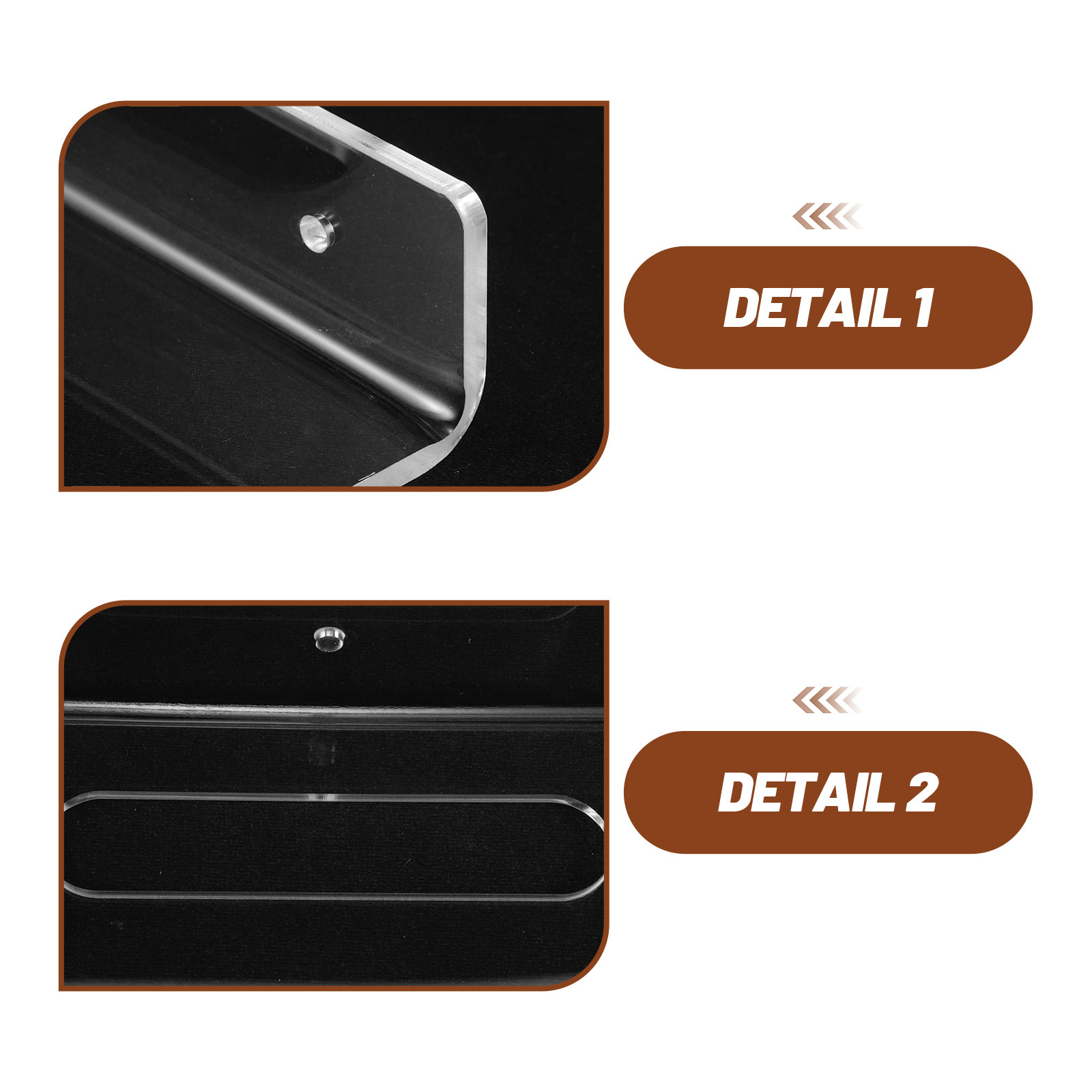 1Set Clear Acrylic Wall Mounte - đánh giá và giá Floating Shelves