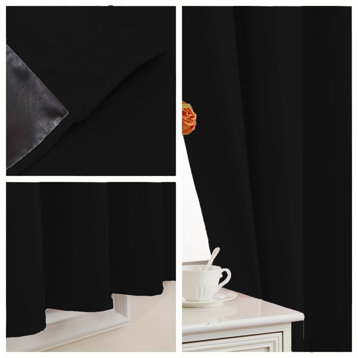 1 Piece of Simple Solid Color  - đánh giá và giá Blackout Curtains