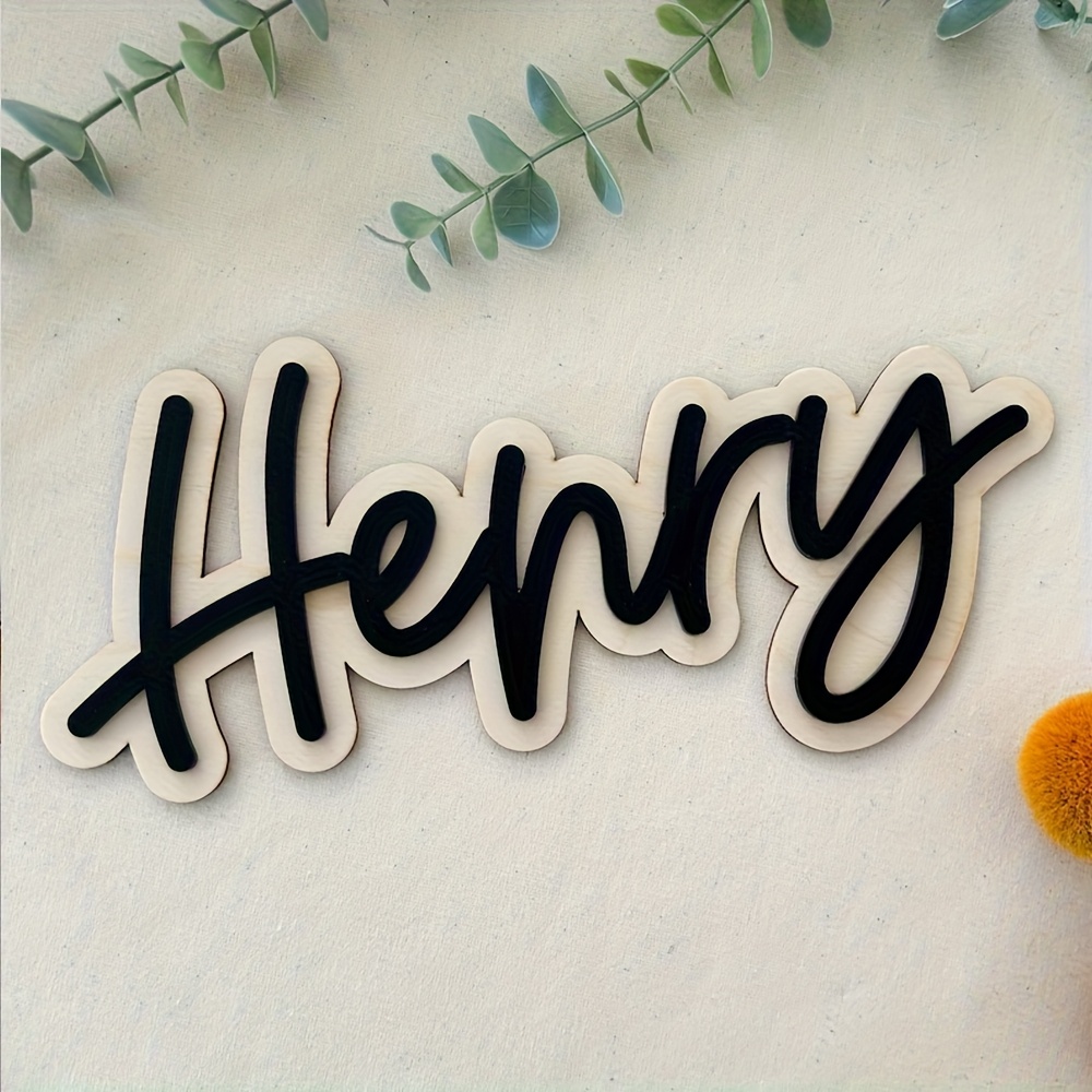 Personalized Double-Layered Wo - đánh giá và giá Home Decor Names