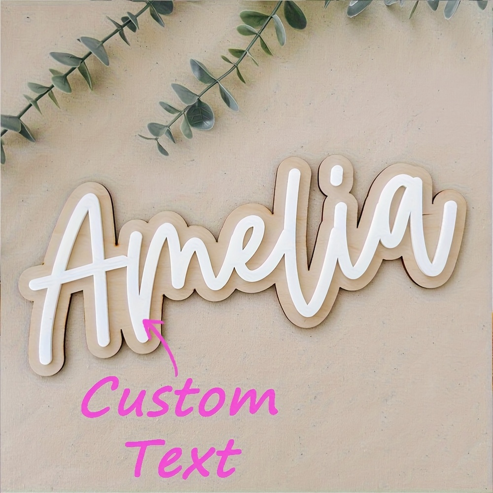 Personalized Double-Layered Wo - đánh giá và giá Home Decor Names