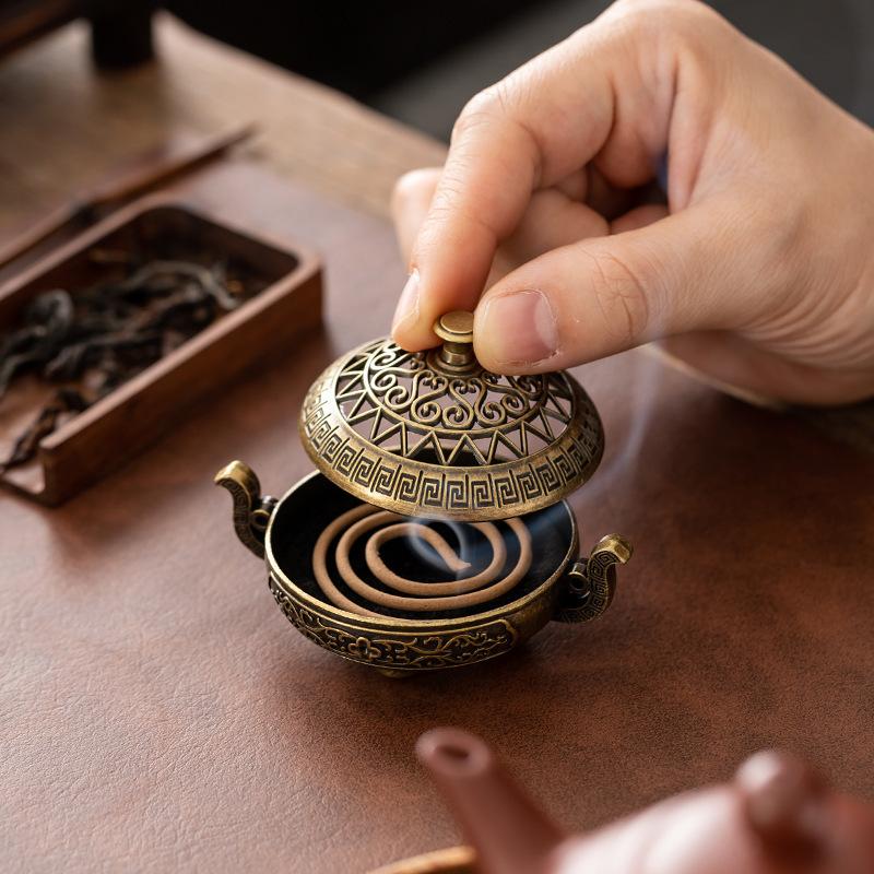 Retro Copper Incense Burner In - đánh giá và giá Incense Stick Holder