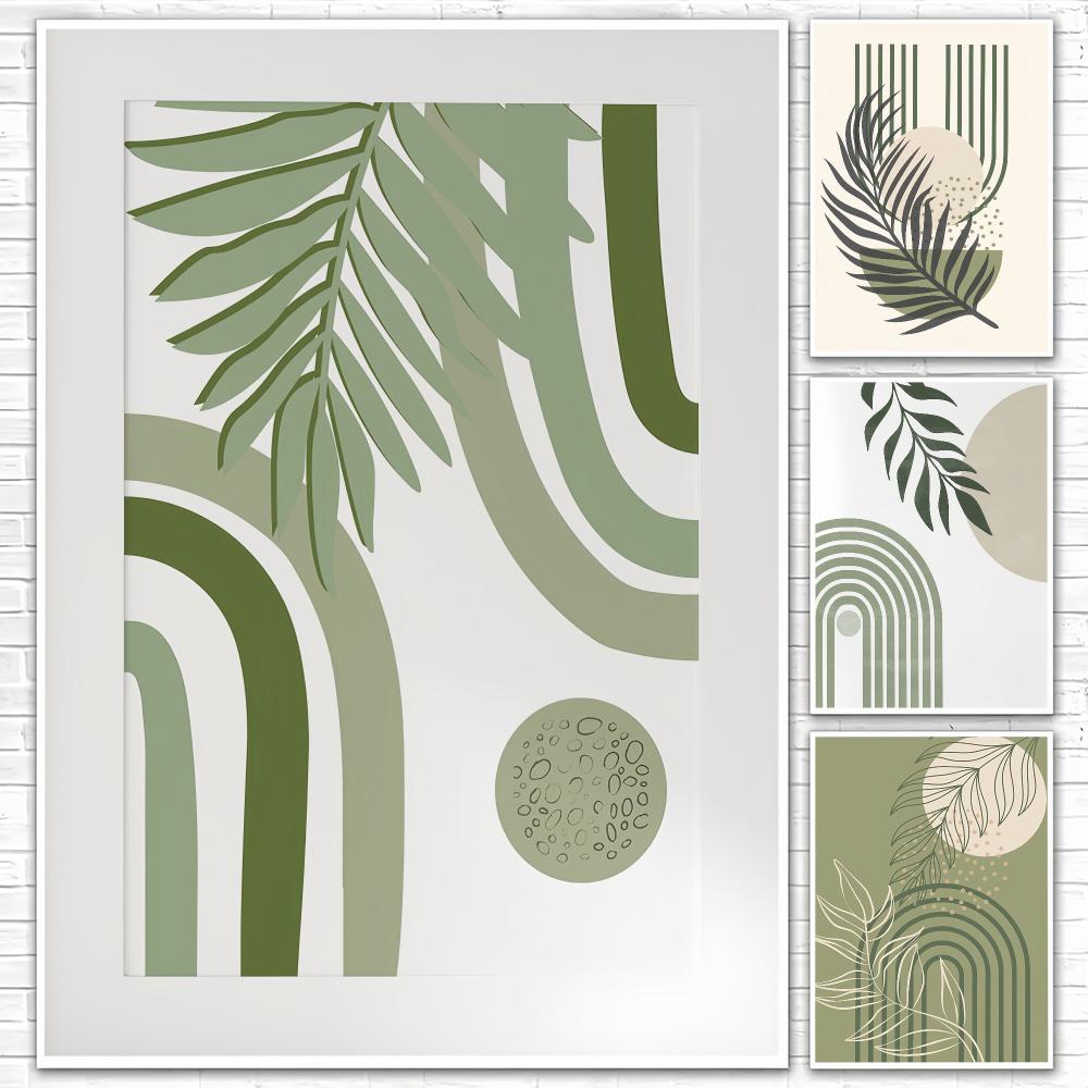 Sage Green HD Wall Art Poster  - đánh giá và giá Home Decor Japandi Style