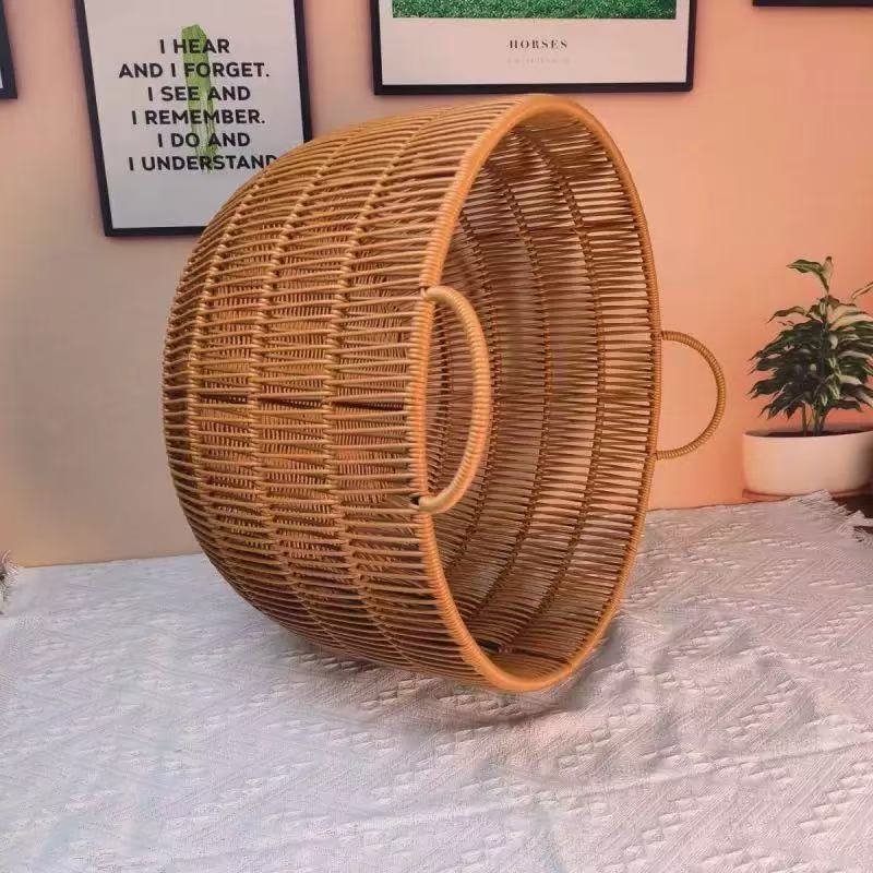 Handmade Rattan-Look Woven Sto - đánh giá và giá Rattan Plant Basket