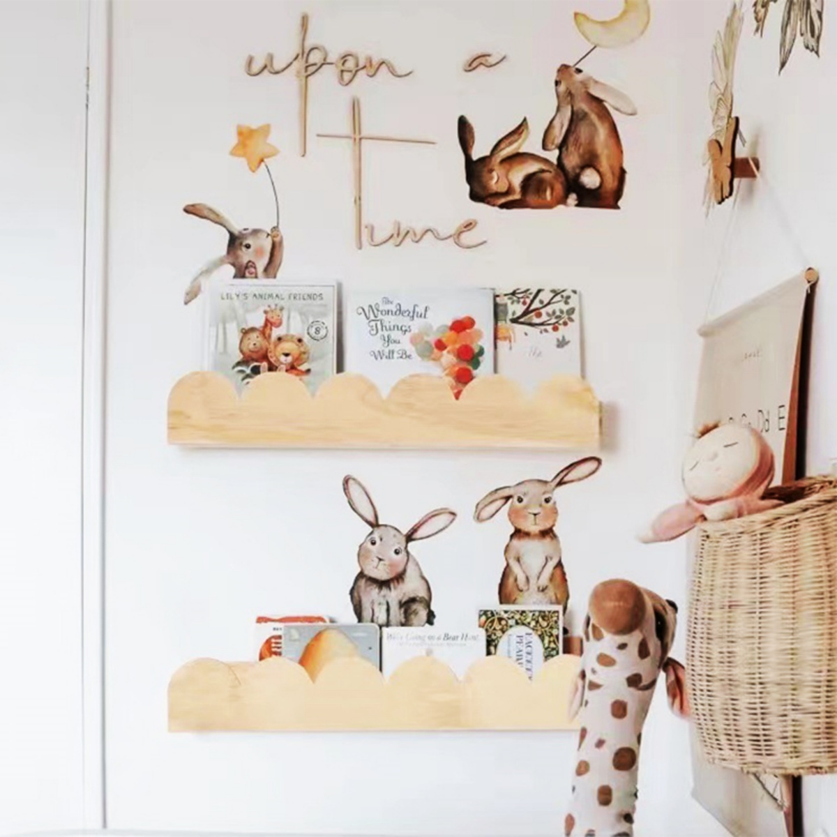 Boho Wooden Wall Shelf, Natura - đánh giá và giá Floating Shelves