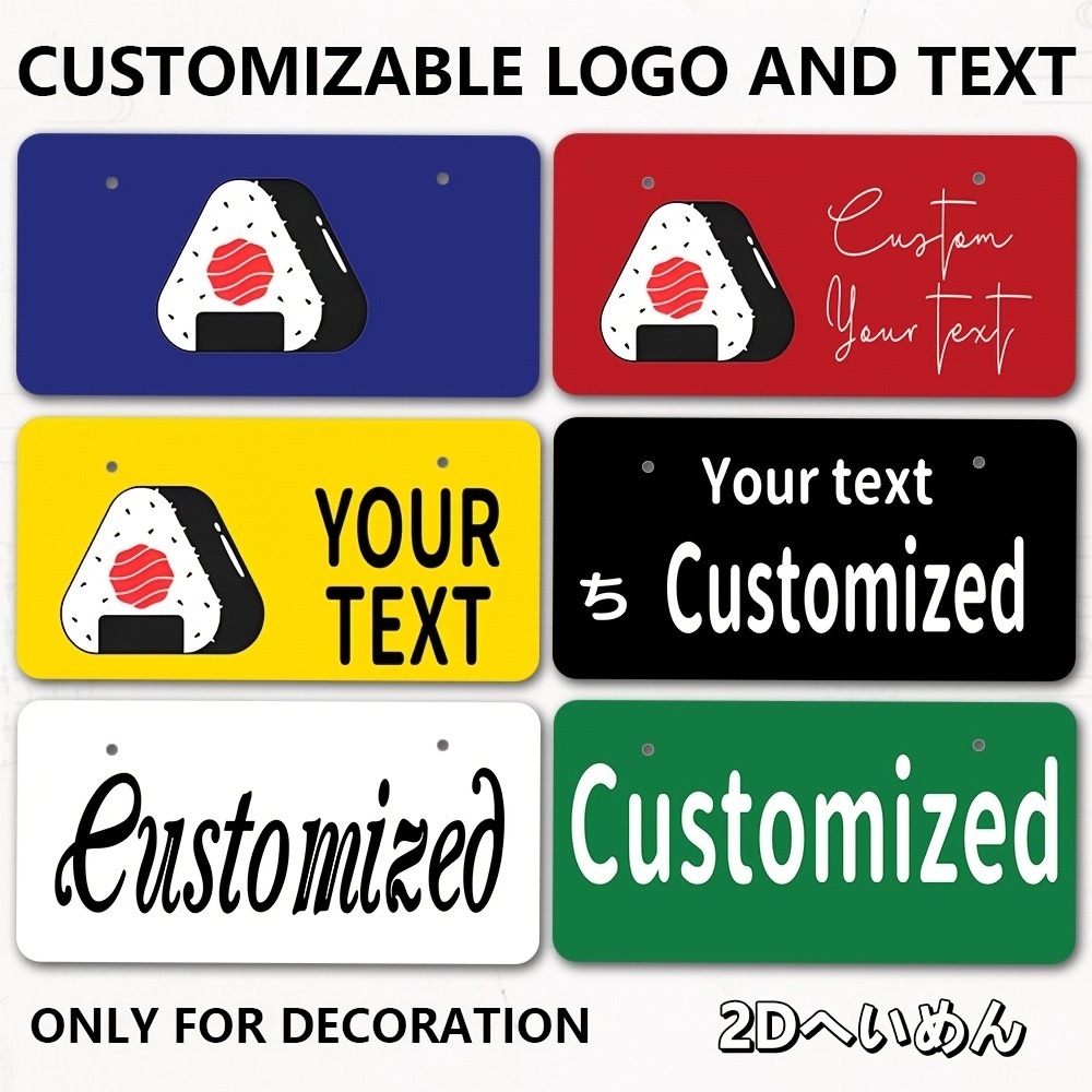 2D Flat Personalized Metal Pla - đánh giá và giá Home Decor Logo