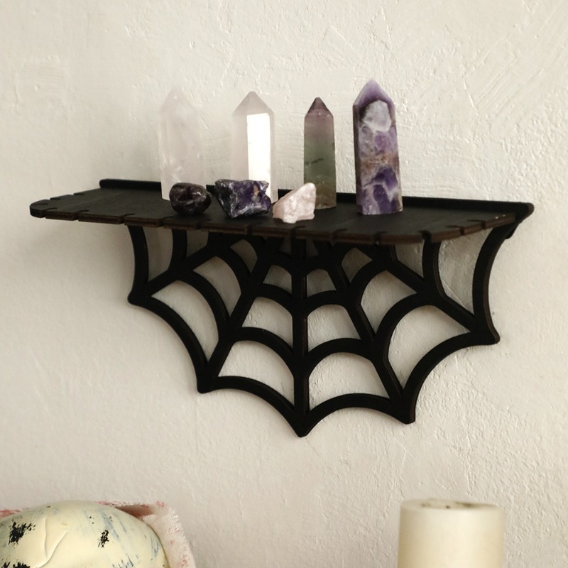 New Halloween Gothic Spider We - đánh giá và giá Floating Shelves