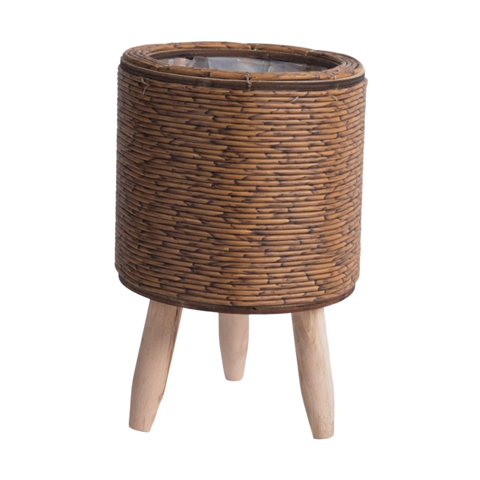 2x Legged Woven Basket for Pla - đánh giá và giá Rattan Plant Basket