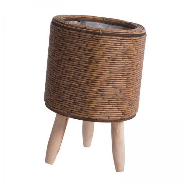 2x Legged Woven Basket for Pla - đánh giá và giá Rattan Plant Basket