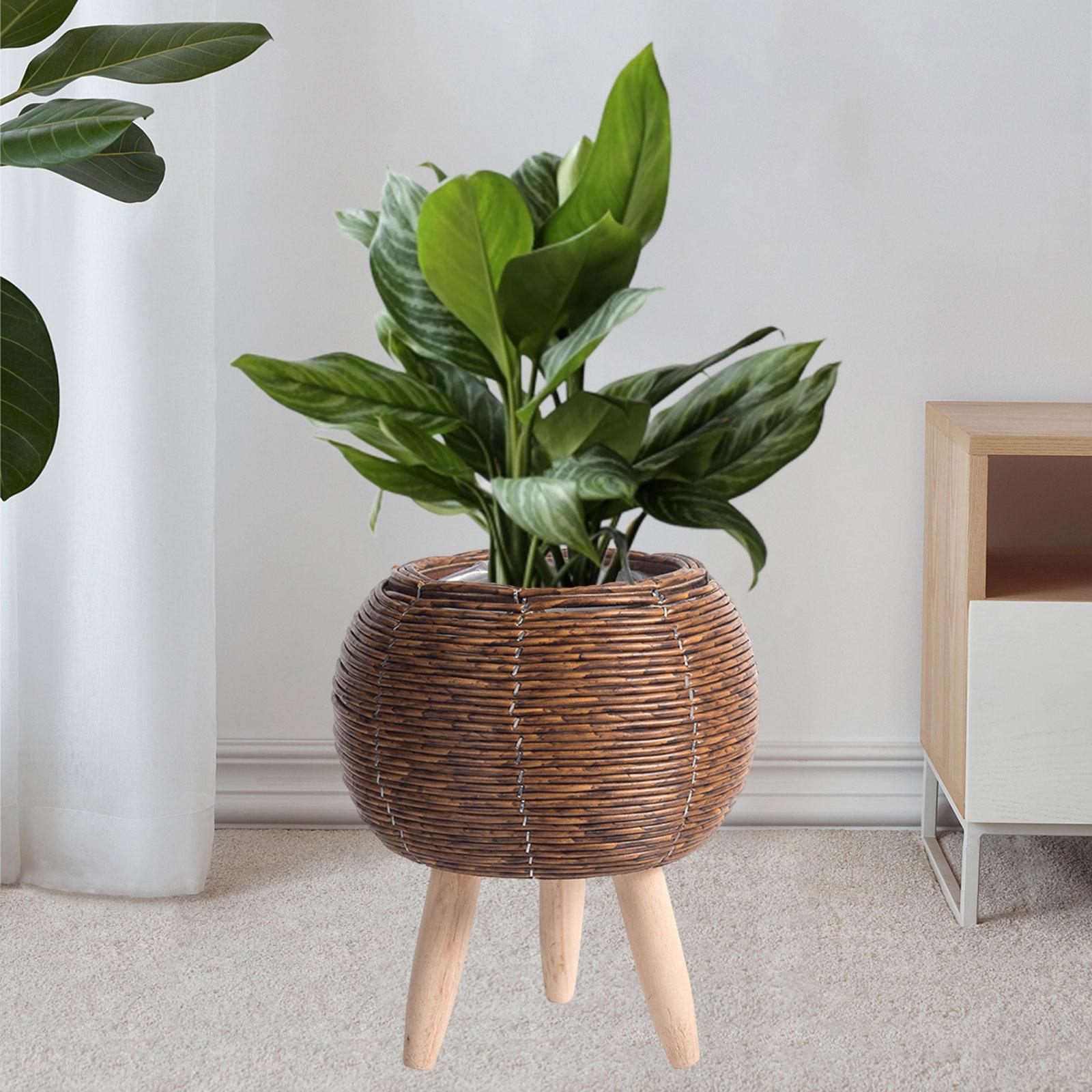 Woven Basket with Stand Indoor - đánh giá và giá Home Decor Rattan
