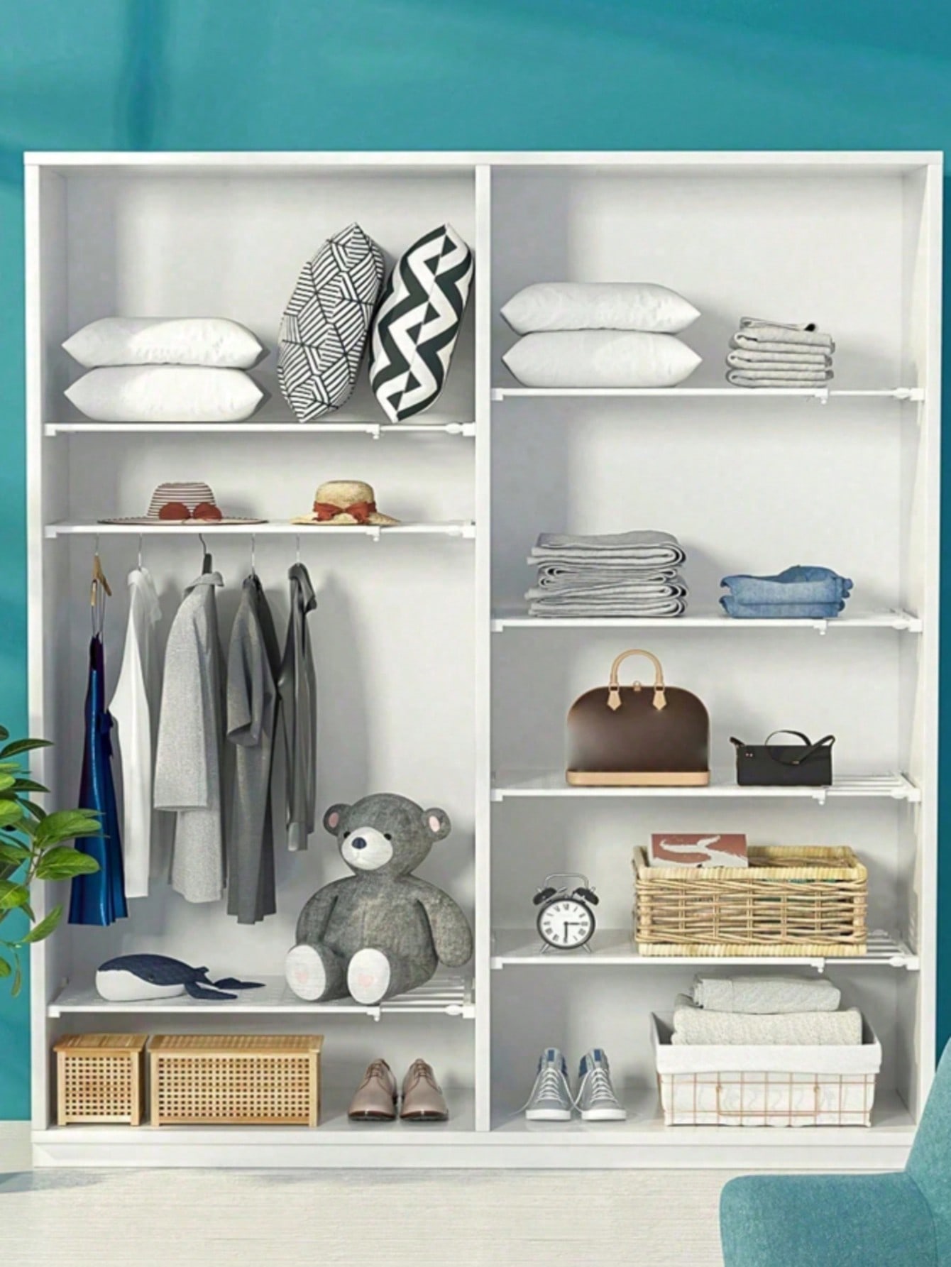 1 Pc Adjustable Closet Tension - đánh giá và giá Floating Shelves