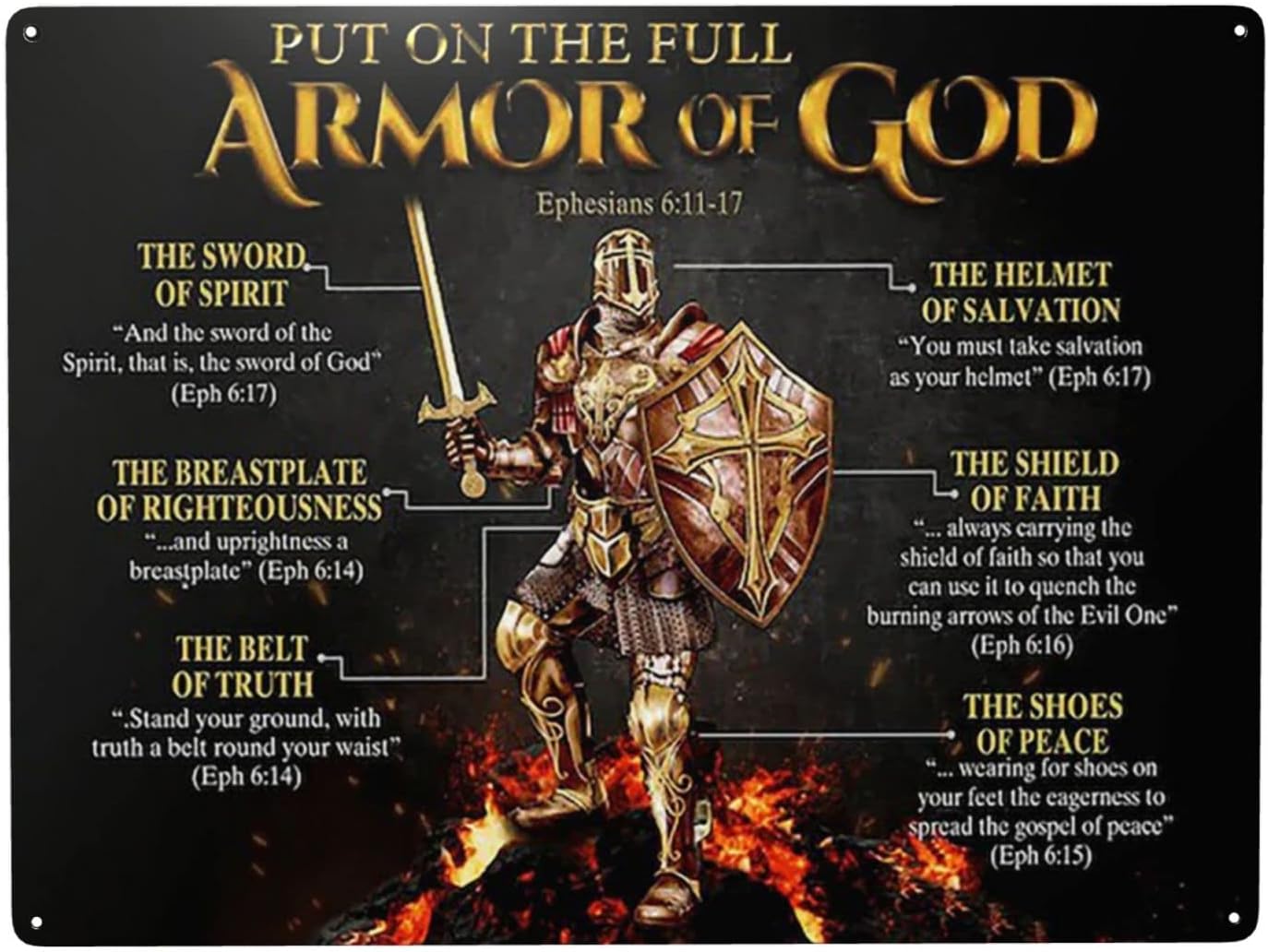 1p,WZVZGZ ARMOR OF GOD Tin gol - đánh giá và giá Home Decor Logo