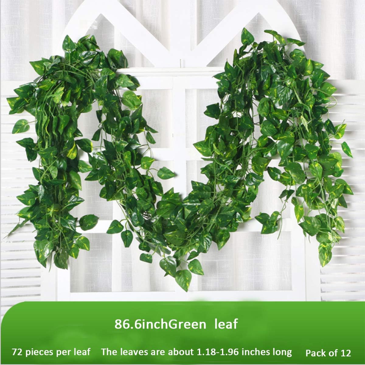 100/2M Artificial Green Ivy Vi - đánh giá và giá Rattan Plant Basket