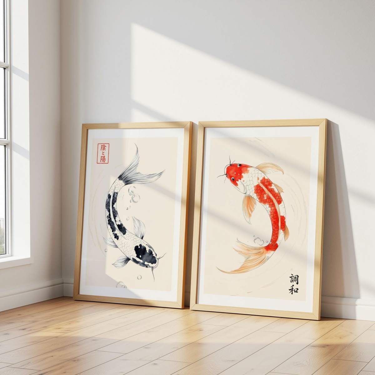 2pcs/set Japanese Koi Fish Can - đánh giá và giá Home Decor Japandi Style