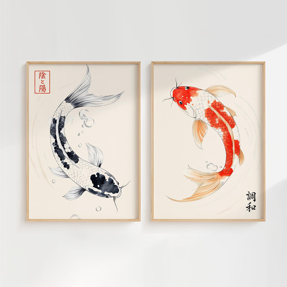 2pcs/set Japanese Koi Fish Can - đánh giá và giá Home Decor Japandi Style