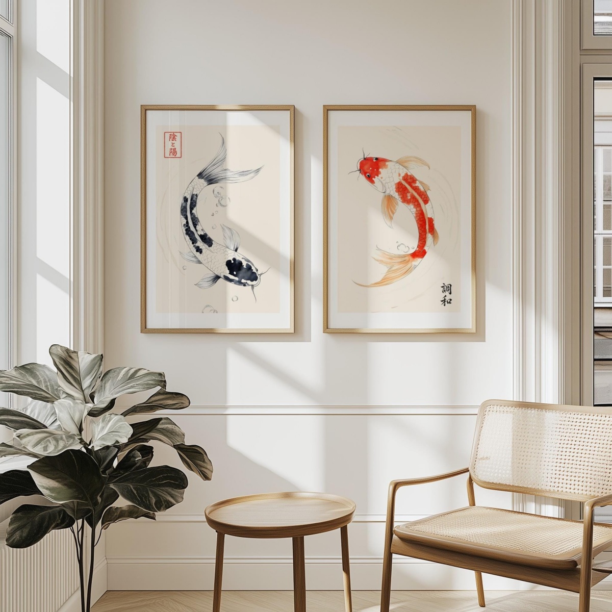 2pcs/set Japanese Koi Fish Can - đánh giá và giá Home Decor Japandi Style