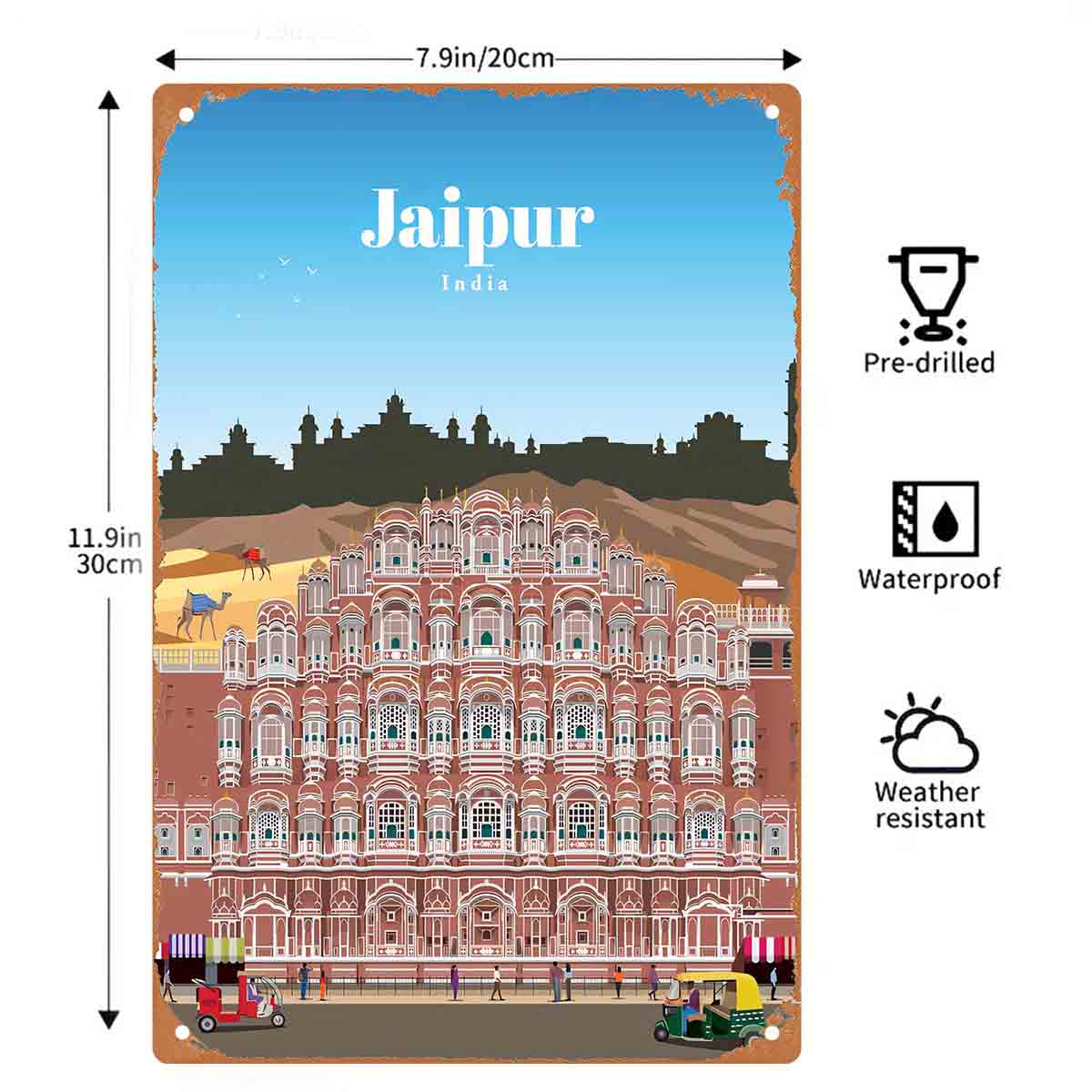 2D FLAT 1pc Jaipur India Hawa  - đánh giá và giá Home Decor Jaipur
