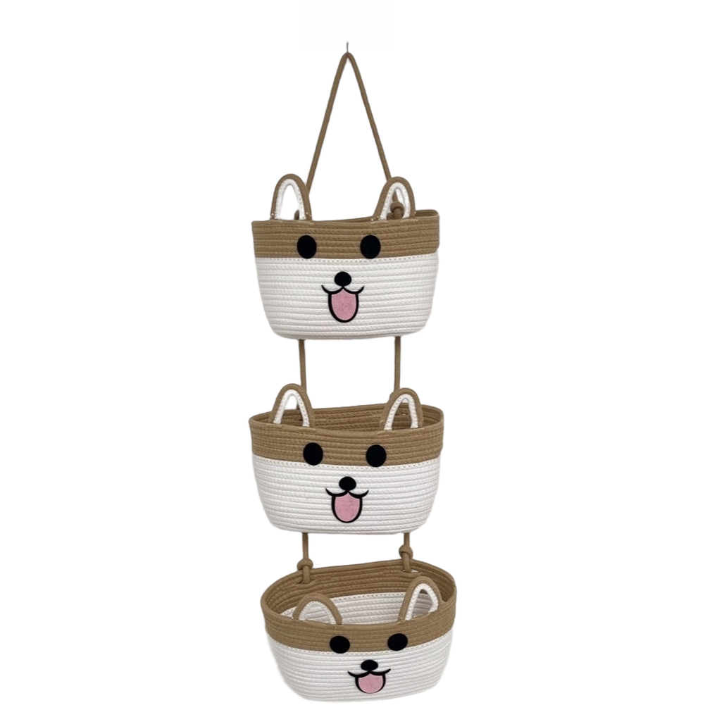 3 Tier Cotton Rope Hanging Sto - đánh giá và giá Woven Wall Basket