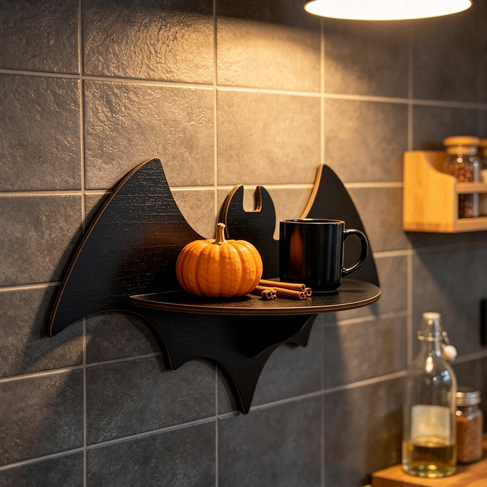 Halloween Wall Shelf Wooden Gh - đánh giá và giá Floating Shelves