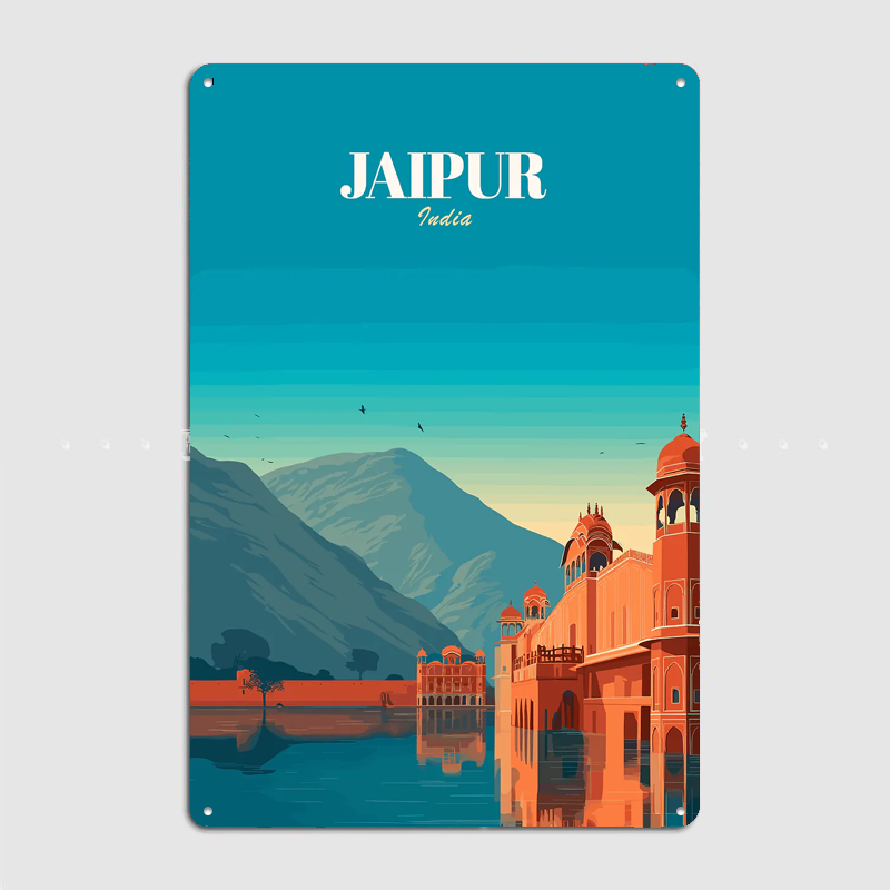 Jaipur, India Travel Poster Me - đánh giá và giá Home Decor Jaipur