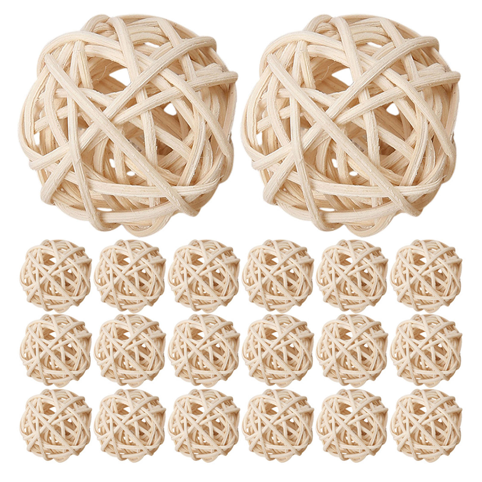 35Pcs Natural Rattan Balls Aro - đánh giá và giá Home Decor Rattan
