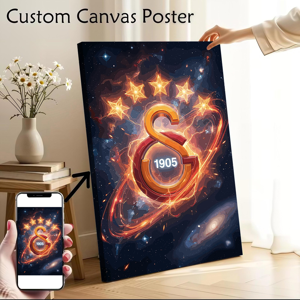 Galatasaray Logo in Cosmic Neb - đánh giá và giá Home Decor Logo