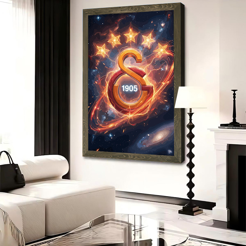 Galatasaray Logo in Cosmic Neb - đánh giá và giá Home Decor Logo
