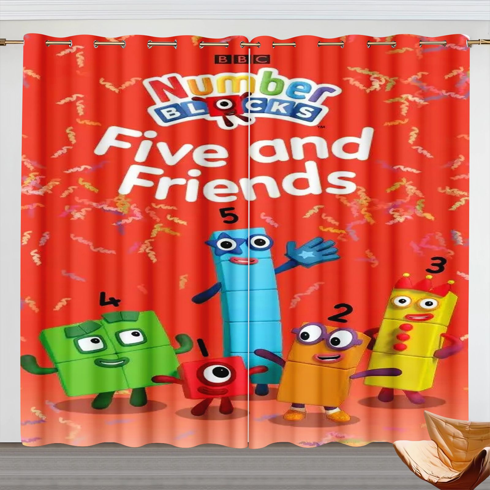 Numberblocks Cartoon Curtains, - đánh giá và giá Blackout Curtains