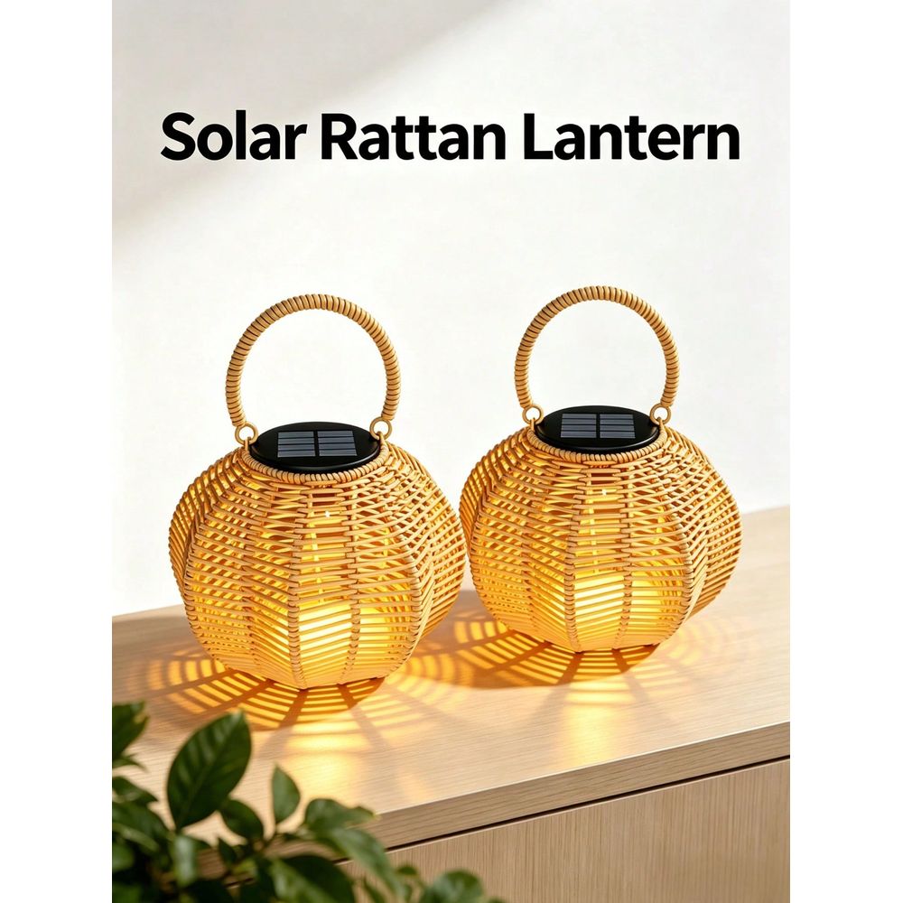 Rattan Solar Ambient Light For - đánh giá và giá Home Decor Rattan