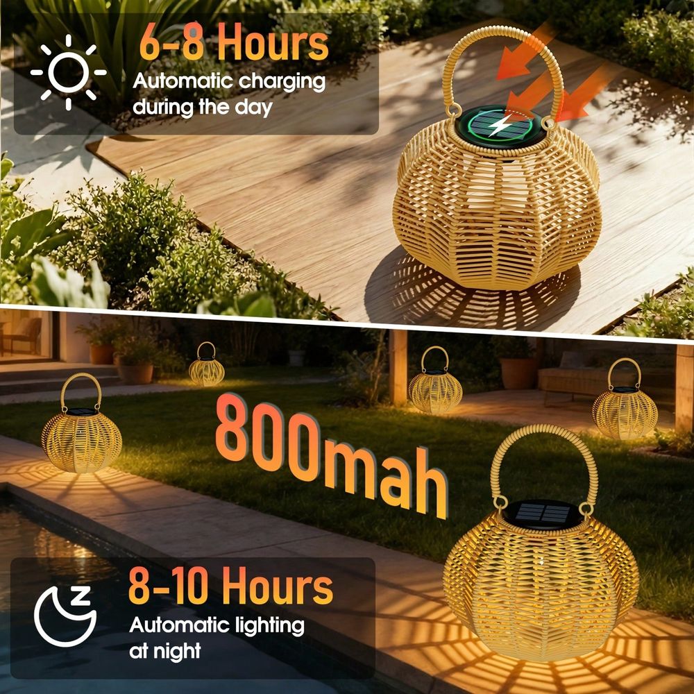 Rattan Solar Ambient Light For - đánh giá và giá Home Decor Rattan