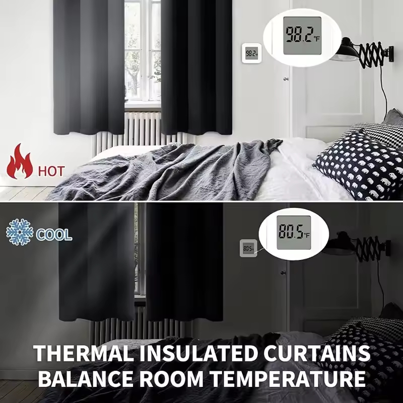 1pc Modern Solid Color Full Sh - đánh giá và giá Blackout Curtains