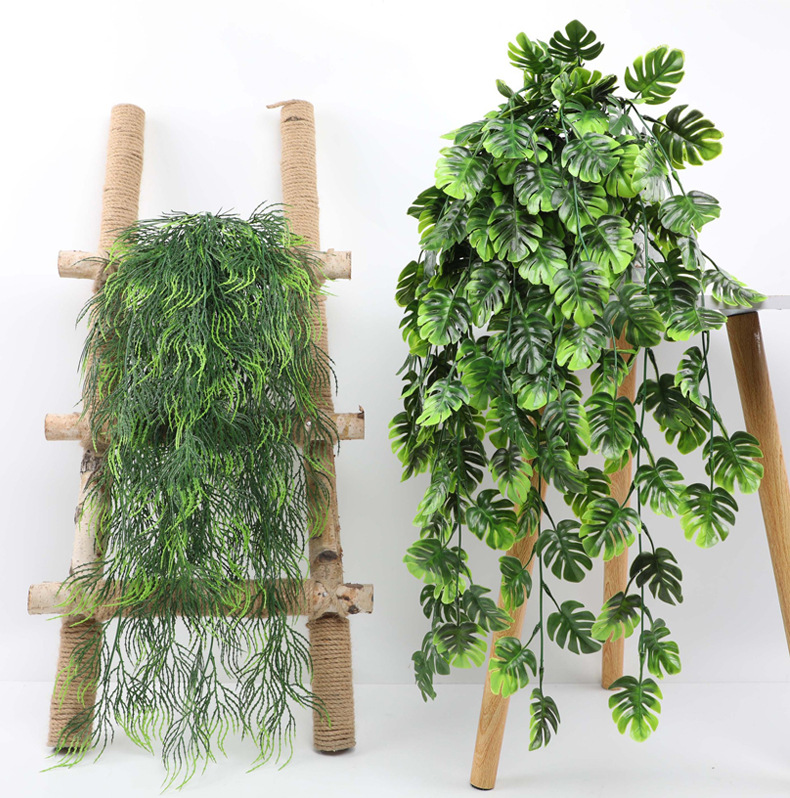 80CM Artificial Hanging Flower - đánh giá và giá Rattan Plant Basket