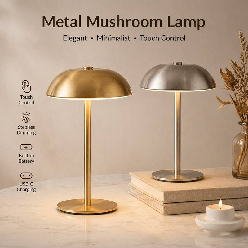 Cute Mushroom Table Lamp, Touc - đánh giá và giá Home Decor Lamp