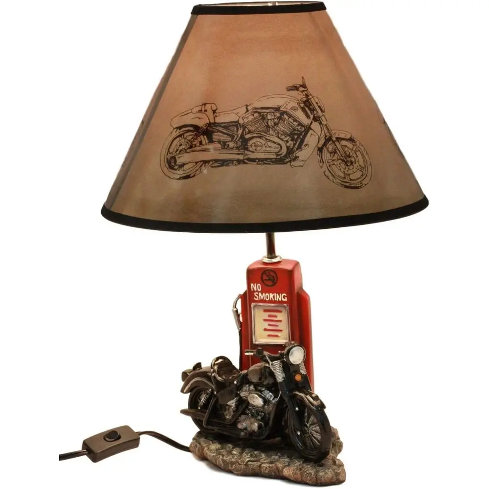 Vintage Retro Black Motorcycle - đánh giá và giá Home Decor Lamp