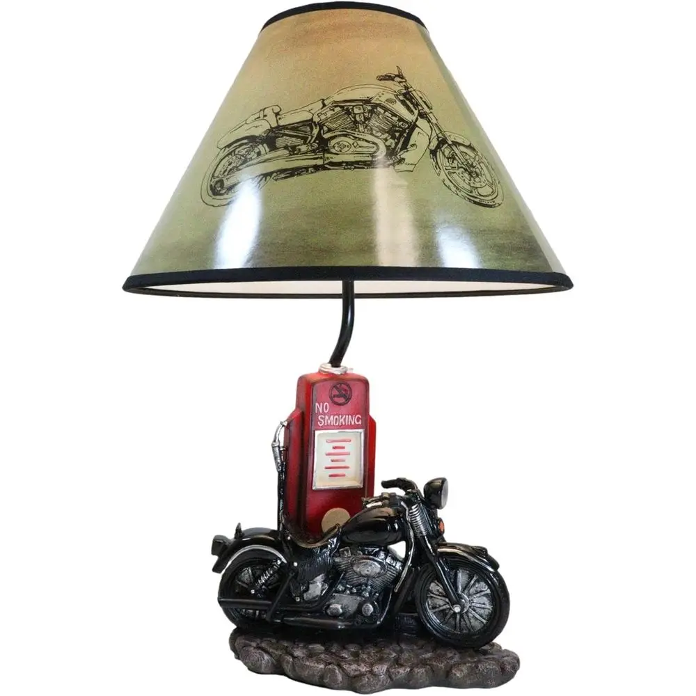 Vintage Retro Black Motorcycle - đánh giá và giá Home Decor Lamp