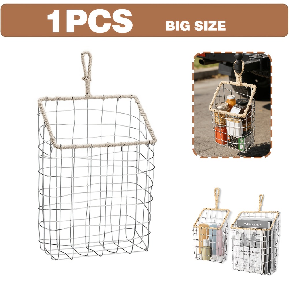 Rustic Woven Wire Hanging Stor - đánh giá và giá Woven Wall Basket