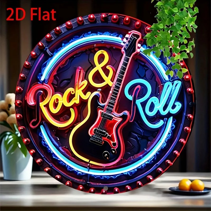 A Vintage Rock Neon Sign, 2Dfl - đánh giá và giá Home Decor Outside